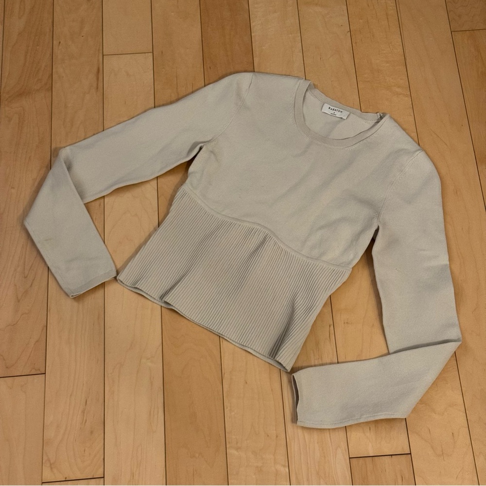 Babaton Pearl Sculpt Knit Sweater